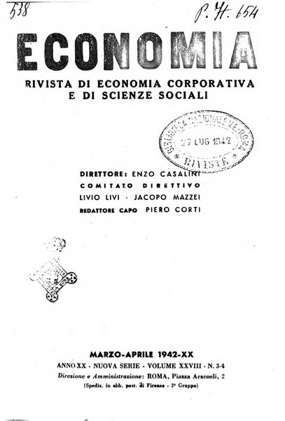 Economia rassegna mensile di politica economica