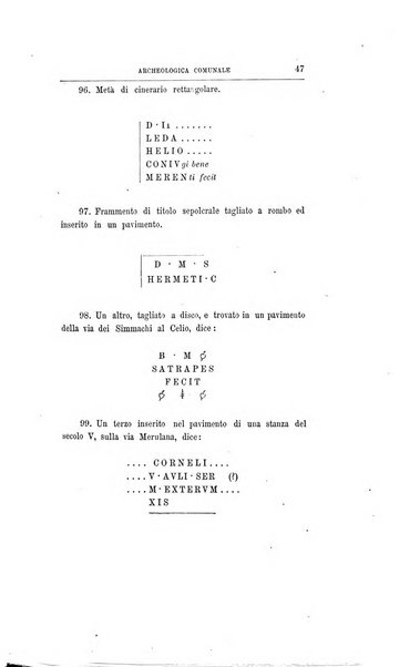 Bullettino della Commissione archeologica comunale di Roma