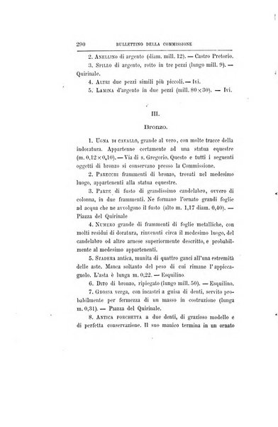 Bullettino della Commissione archeologica comunale di Roma