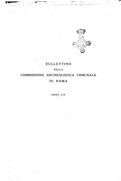 Bullettino della Commissione archeologica comunale di Roma