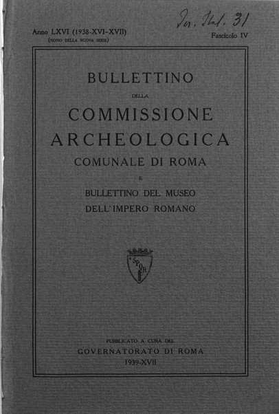 Bullettino della Commissione archeologica comunale di Roma