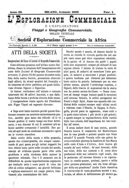 L'esplorazione commerciale e l'esploratore viaggi e geografia commerciale