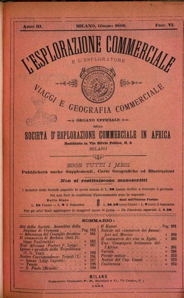 L'esplorazione commerciale e l'esploratore viaggi e geografia commerciale