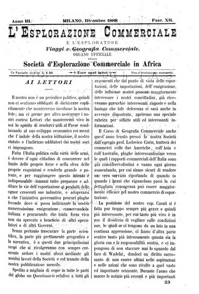 L'esplorazione commerciale e l'esploratore viaggi e geografia commerciale