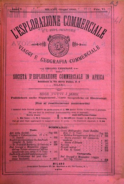 L'esplorazione commerciale e l'esploratore viaggi e geografia commerciale