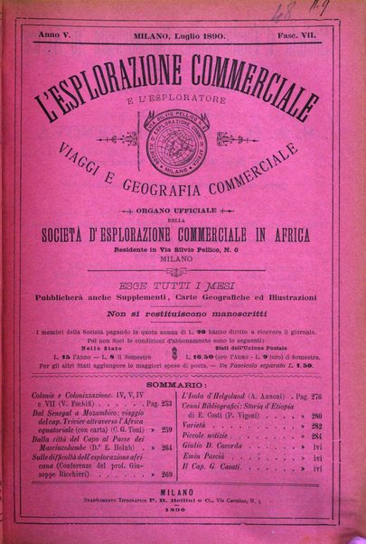 L'esplorazione commerciale e l'esploratore viaggi e geografia commerciale