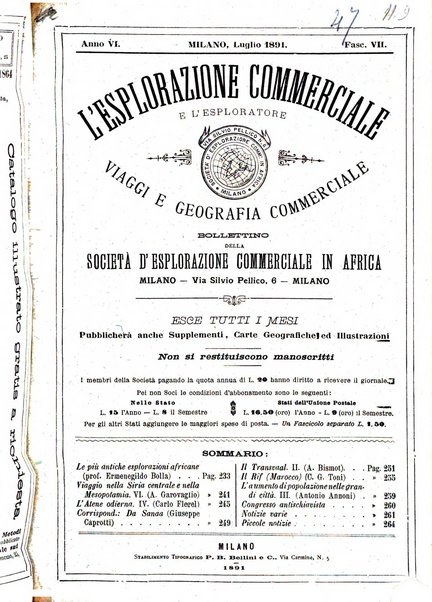 L'esplorazione commerciale e l'esploratore viaggi e geografia commerciale