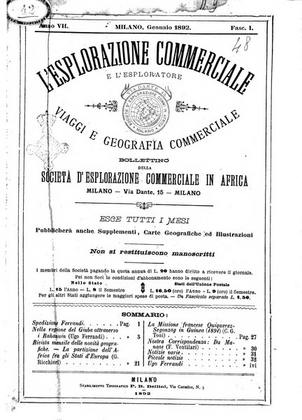 L'esplorazione commerciale e l'esploratore viaggi e geografia commerciale