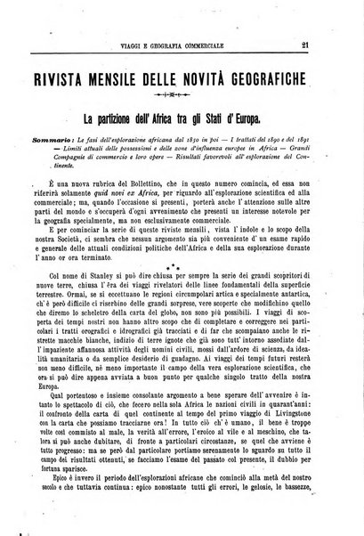 L'esplorazione commerciale e l'esploratore viaggi e geografia commerciale