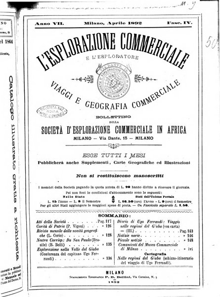 L'esplorazione commerciale e l'esploratore viaggi e geografia commerciale