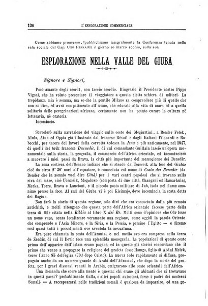 L'esplorazione commerciale e l'esploratore viaggi e geografia commerciale