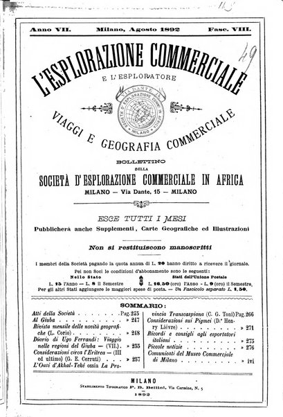 L'esplorazione commerciale e l'esploratore viaggi e geografia commerciale