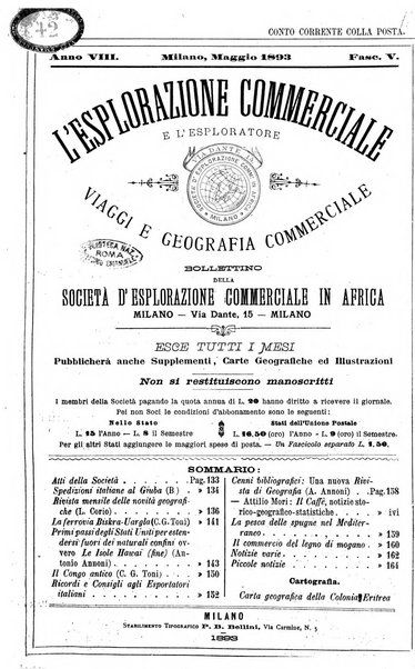 L'esplorazione commerciale e l'esploratore viaggi e geografia commerciale