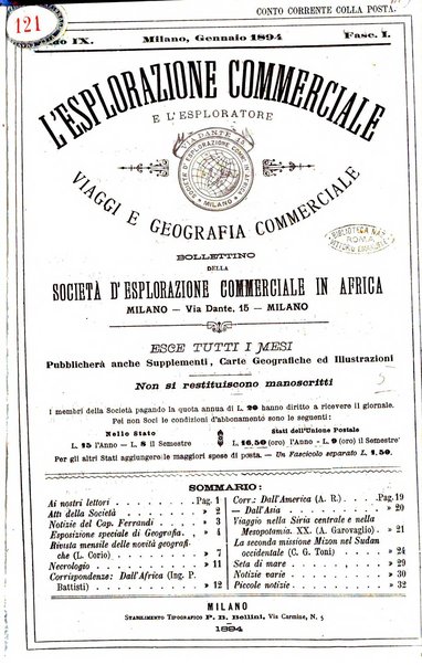 L'esplorazione commerciale e l'esploratore viaggi e geografia commerciale