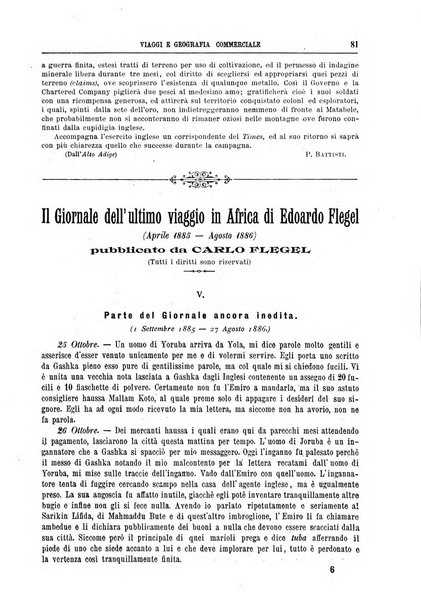 L'esplorazione commerciale e l'esploratore viaggi e geografia commerciale