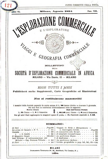 L'esplorazione commerciale e l'esploratore viaggi e geografia commerciale