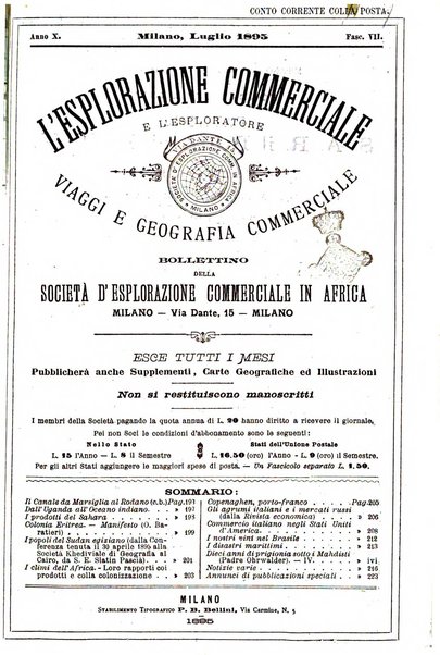 L'esplorazione commerciale e l'esploratore viaggi e geografia commerciale