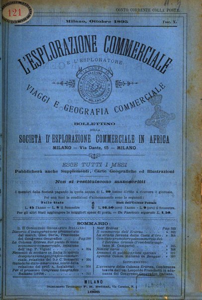 L'esplorazione commerciale e l'esploratore viaggi e geografia commerciale