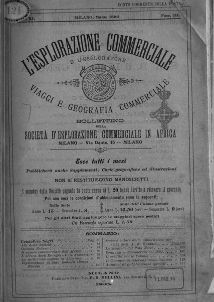 L'esplorazione commerciale e l'esploratore viaggi e geografia commerciale