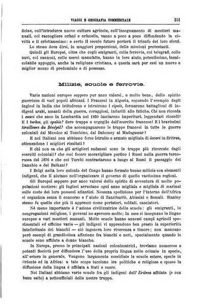 L'esplorazione commerciale e l'esploratore viaggi e geografia commerciale