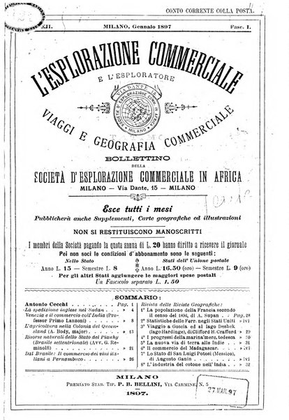 L'esplorazione commerciale e l'esploratore viaggi e geografia commerciale