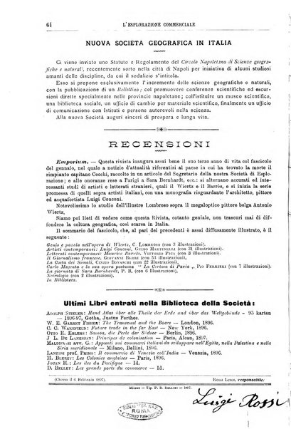 L'esplorazione commerciale e l'esploratore viaggi e geografia commerciale