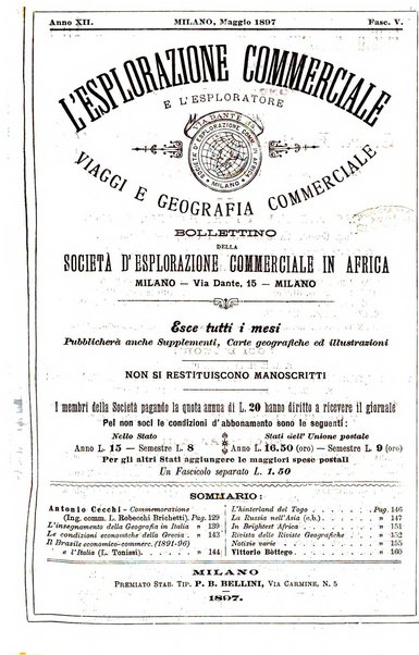 L'esplorazione commerciale e l'esploratore viaggi e geografia commerciale