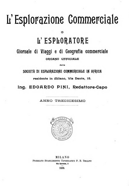 L'esplorazione commerciale e l'esploratore viaggi e geografia commerciale