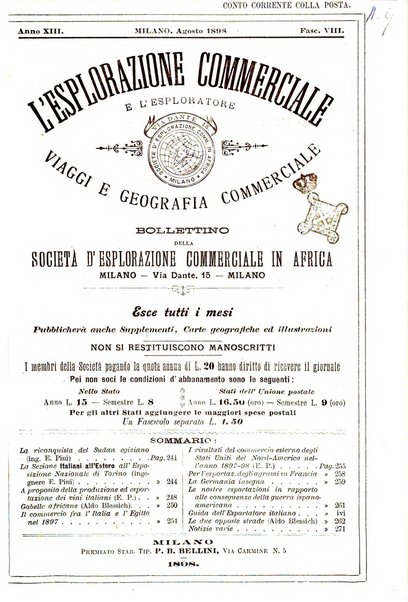 L'esplorazione commerciale e l'esploratore viaggi e geografia commerciale