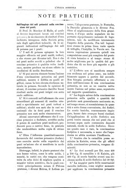 L' Italia agricola giornale di agricoltura