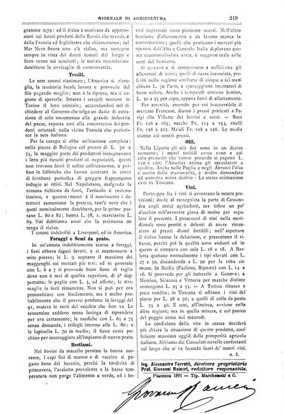 L' Italia agricola giornale di agricoltura