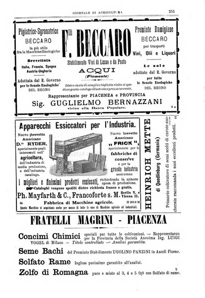 L' Italia agricola giornale di agricoltura