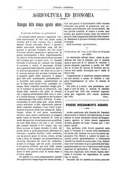 L' Italia agricola giornale di agricoltura