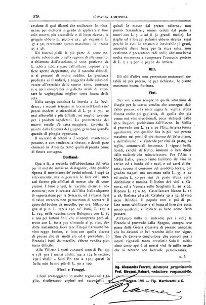 L' Italia agricola giornale di agricoltura