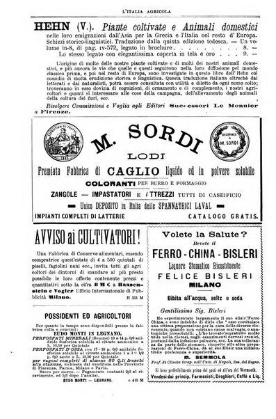 L' Italia agricola giornale di agricoltura