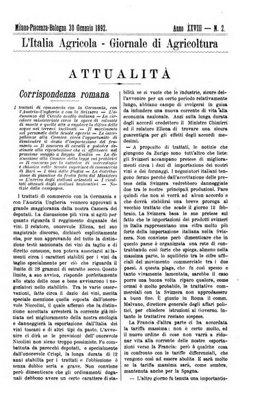 L' Italia agricola giornale di agricoltura