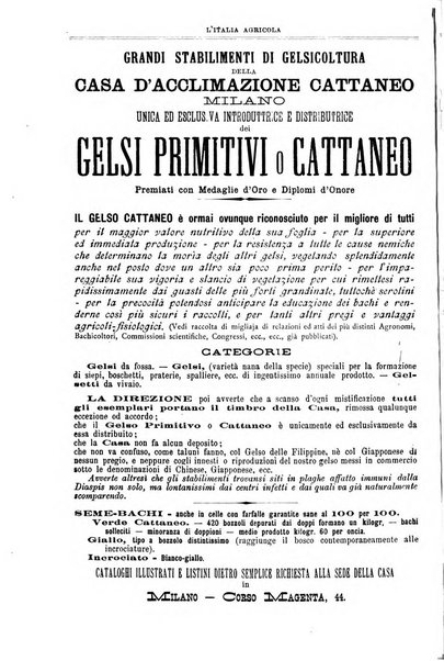 L' Italia agricola giornale di agricoltura