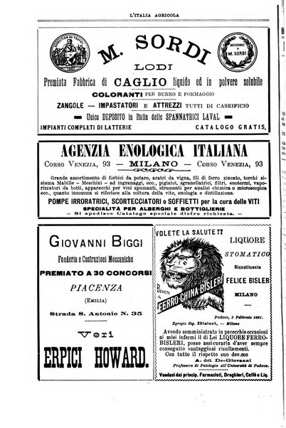 L' Italia agricola giornale di agricoltura