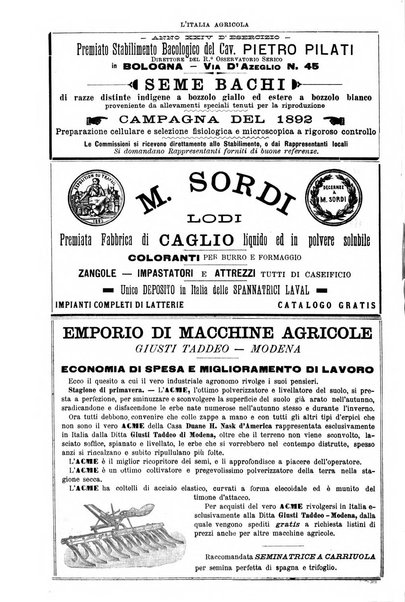 L' Italia agricola giornale di agricoltura