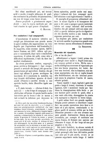 L' Italia agricola giornale di agricoltura