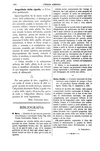 L' Italia agricola giornale di agricoltura