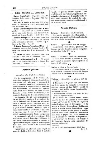 L' Italia agricola giornale di agricoltura