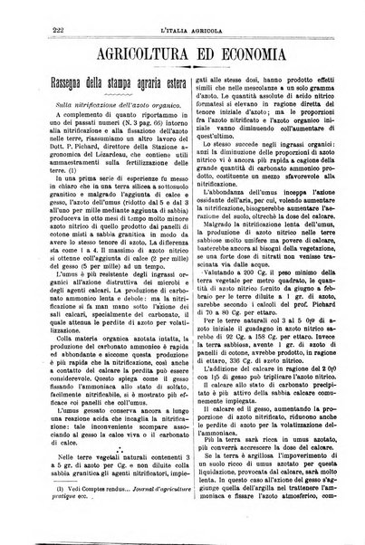 L' Italia agricola giornale di agricoltura