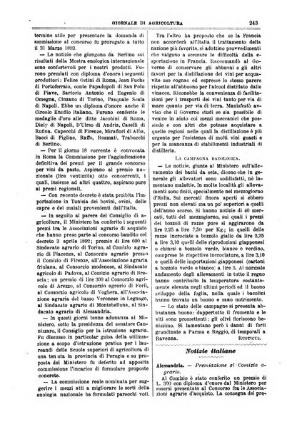 L' Italia agricola giornale di agricoltura