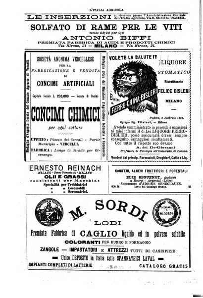 L' Italia agricola giornale di agricoltura