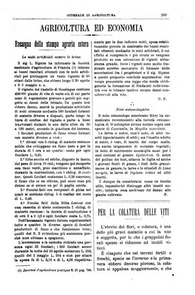 L' Italia agricola giornale di agricoltura