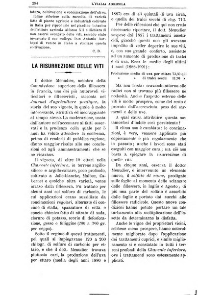 L' Italia agricola giornale di agricoltura