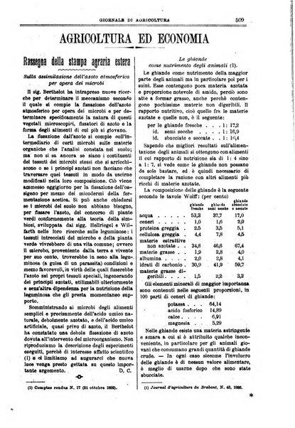 L' Italia agricola giornale di agricoltura