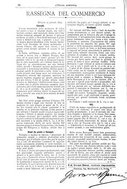 L' Italia agricola giornale di agricoltura