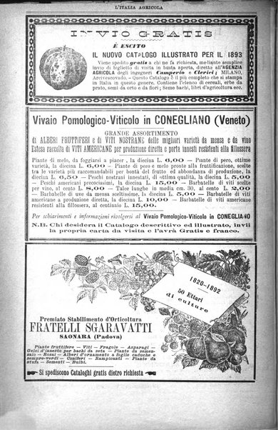 L' Italia agricola giornale di agricoltura